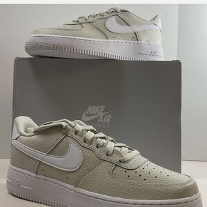 Nike Air Force 1 Sneakers in Cream and White